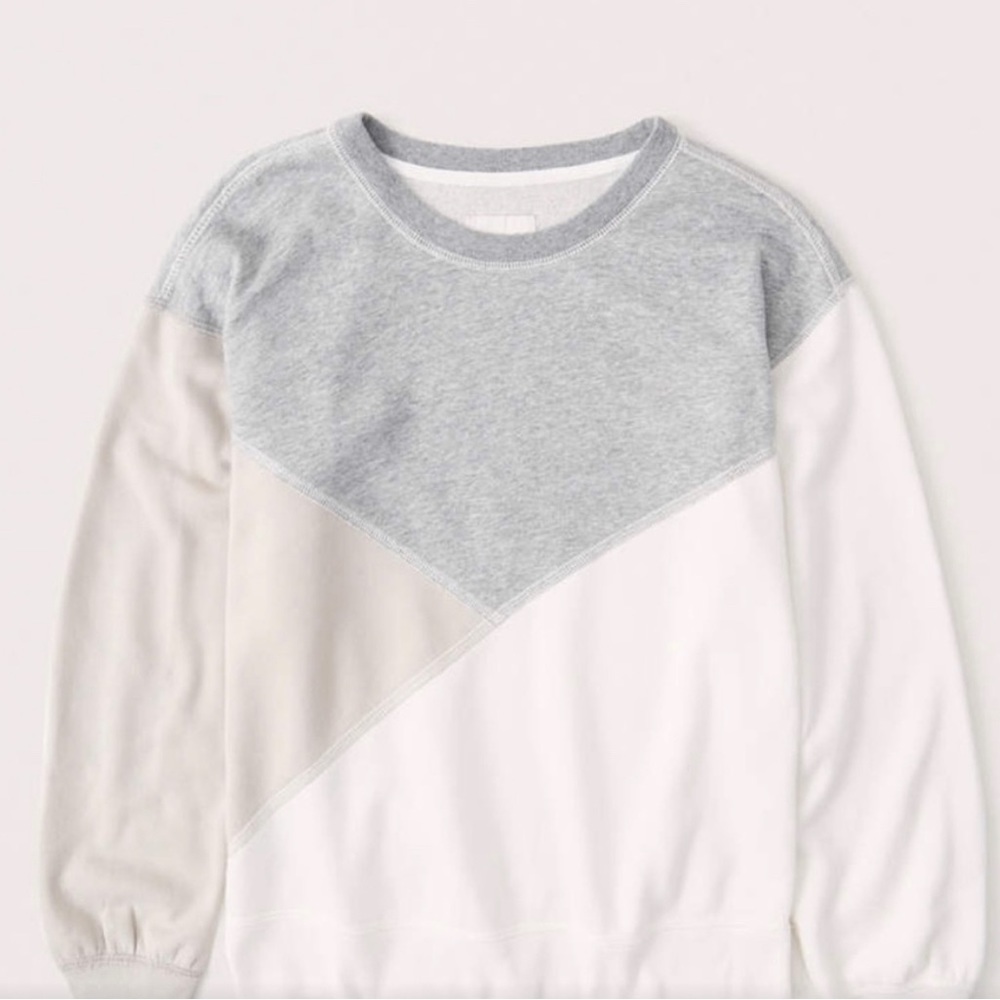 Abercrombie color block crew neck sweatshirt